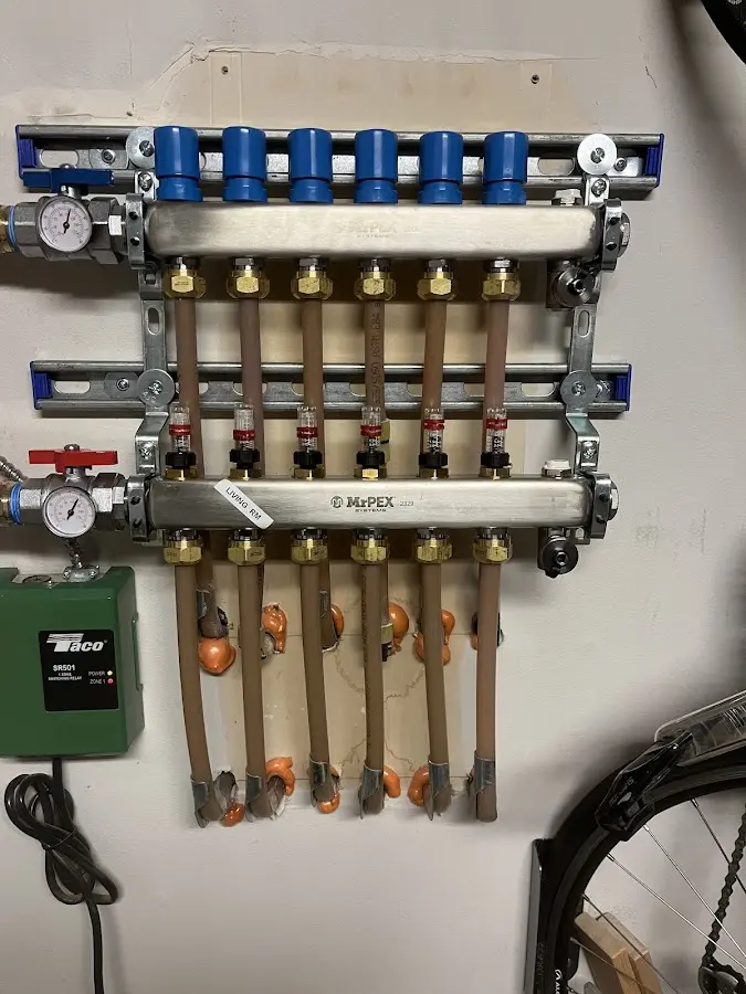 Plumber performing Gas Leak Detection at a residential property in East Fishkill